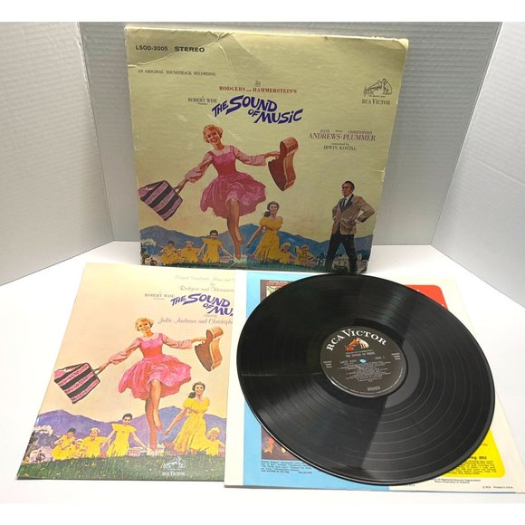 The Sound of Music Soundtrack Vinyl LP RCA LSOD-2005 + Insert Julie Andrews 1965 - Picture 1 of 11